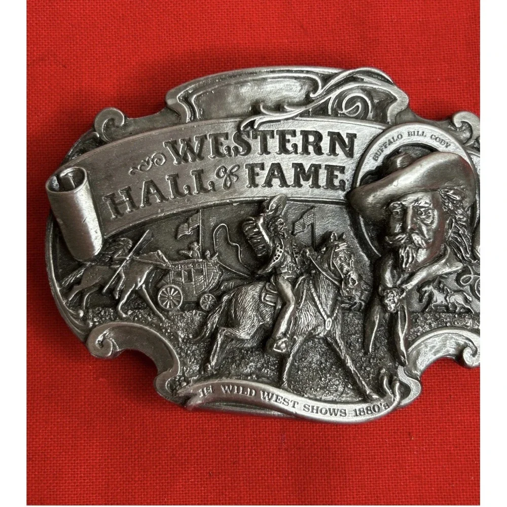 Buffalo Bill Siskiyou Belt Buckle Vintage 1986 Western Hall of Fame LE #687/1000